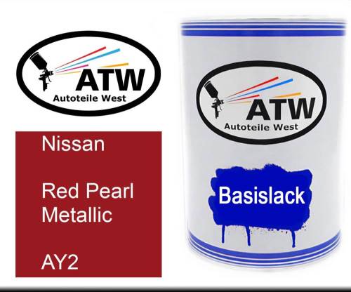 Nissan, Red Pearl Metallic, AY2: 500ml Lackdose, von ATW Autoteile West.